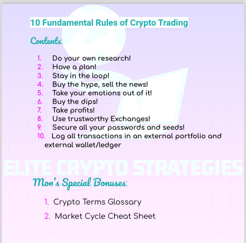 Crypto Trading: 10 Fundamental Rules of Blockchain Investment