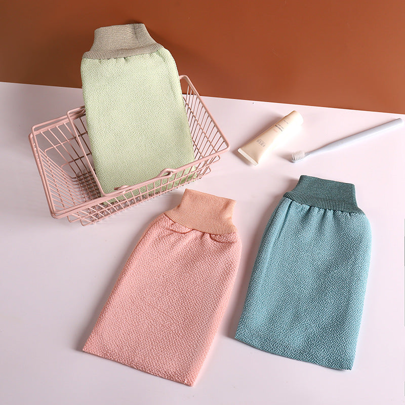 Coarse Sand Washcloth Double Layer Thickened Washcloth Magic Tool Bath Gloves