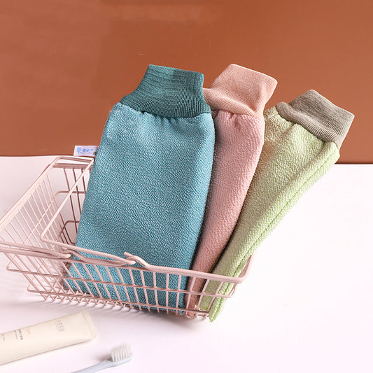 Coarse Sand Washcloth Double Layer Thickened Washcloth Magic Tool Bath Gloves