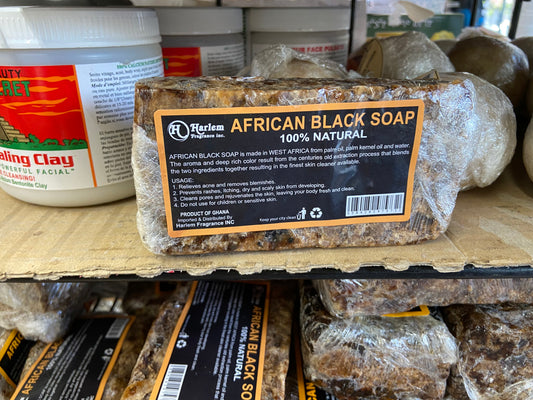 100% Natural African Black Soap