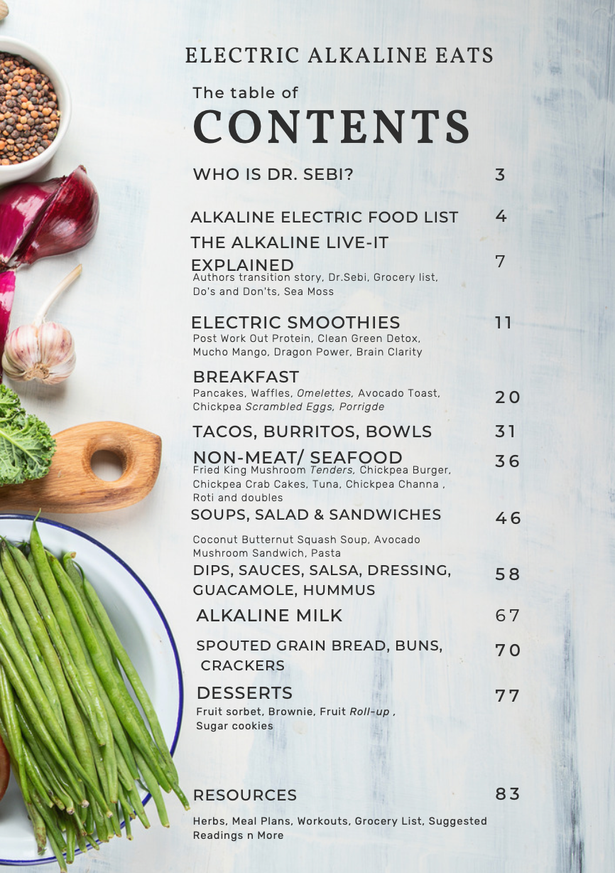 Alkaline Gains Plant-Based Cookbook and Transitioning Guide